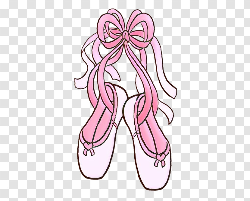 Footwear Pink Shoe Line Art Leg Transparent PNG