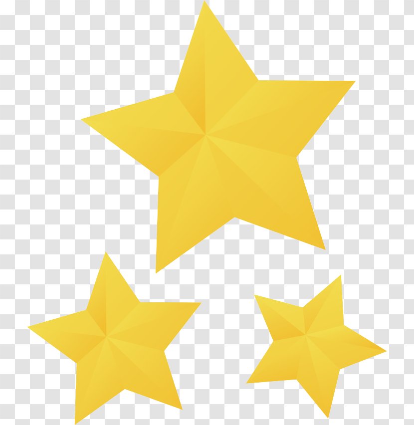 Yellow Badge Star - Pentagram Transparent PNG