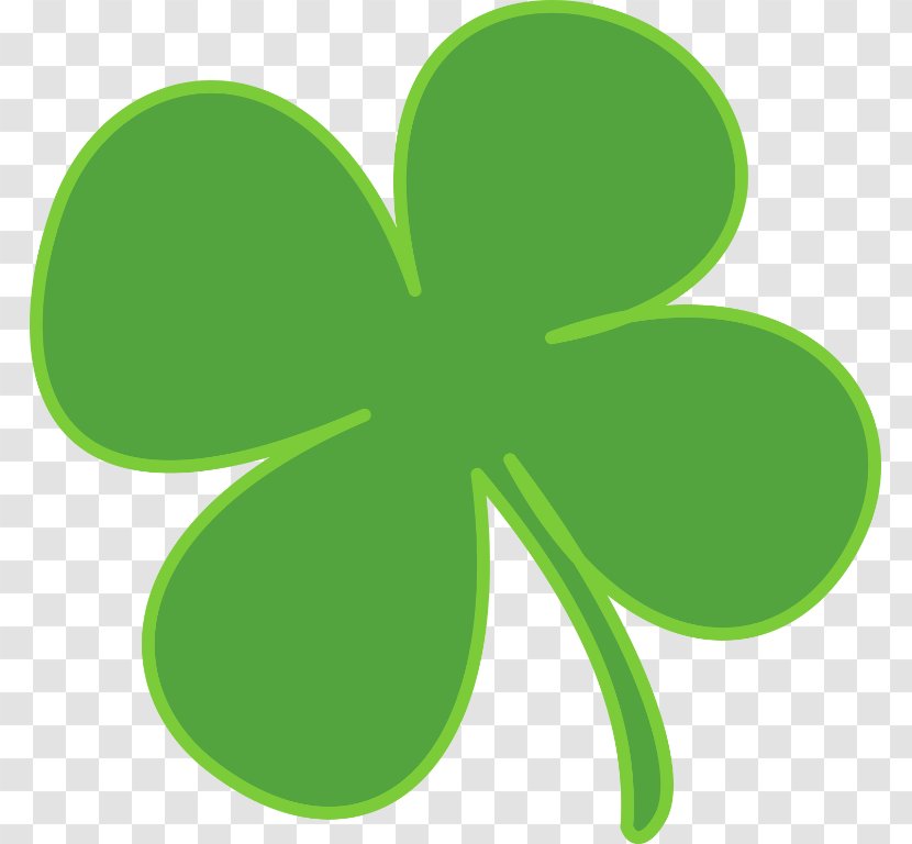 Shamrock Saint Patrick's Day Clip Art - Plant Stem Transparent PNG