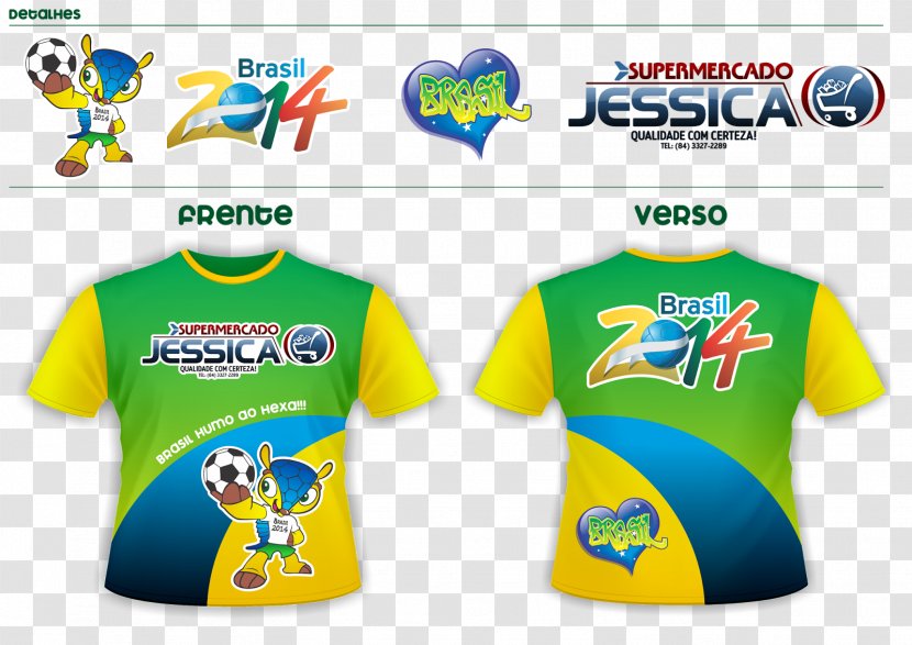 2014 FIFA World Cup T-shirt Brazil National Football Team Sleeve Transparent PNG