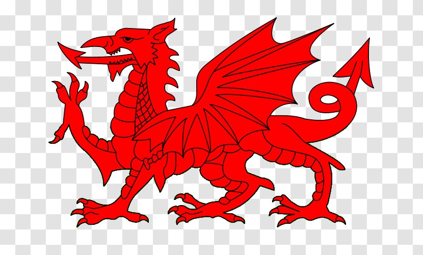 Flag Of Wales Uther Pendragon Welsh Dragon - Royaltyfree - Western Transparent PNG