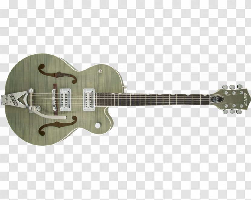Acoustic-electric Guitar Acoustic Gretsch Archtop - Musical Instrument - Bigsby Vibrato Tailpiece Transparent PNG