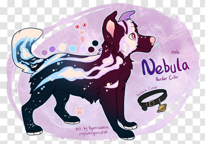 Canidae Horse Cartoon Dog Illustration - Mythical Creature - Cosmic Nebula Transparent PNG