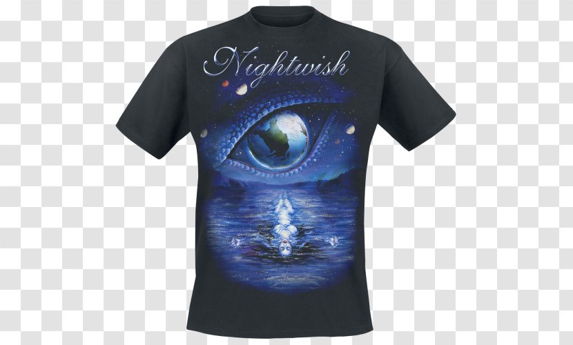 T-shirt Nightwish Oceanborn Decades Merchandising - Blue Transparent PNG