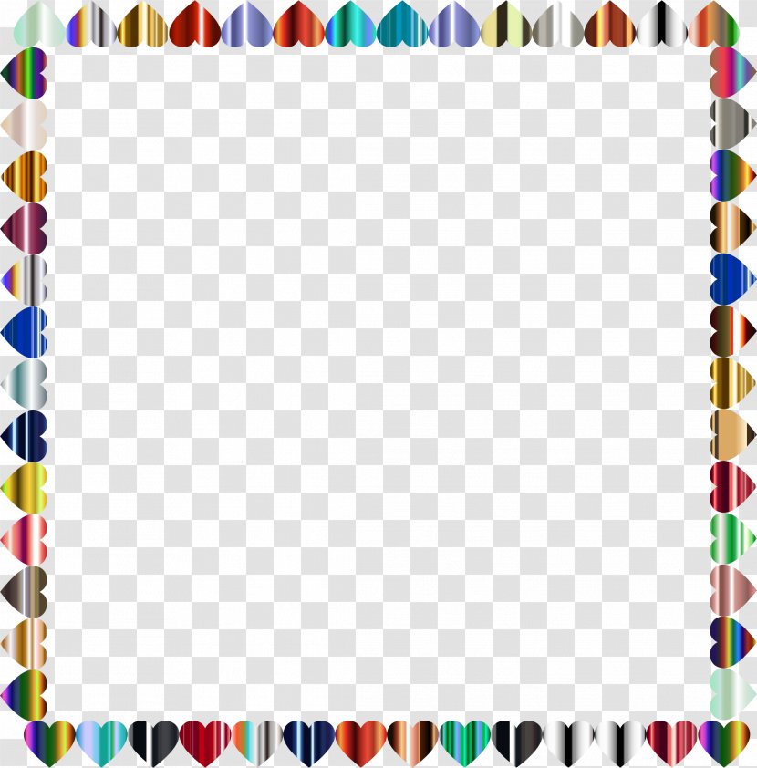 Borders And Frames Clip Art - Yellow - Heart Frame Transparent PNG