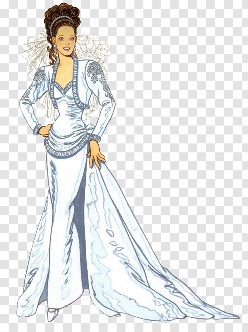 Gown Dress Fashion Design - Cartoon Transparent PNG