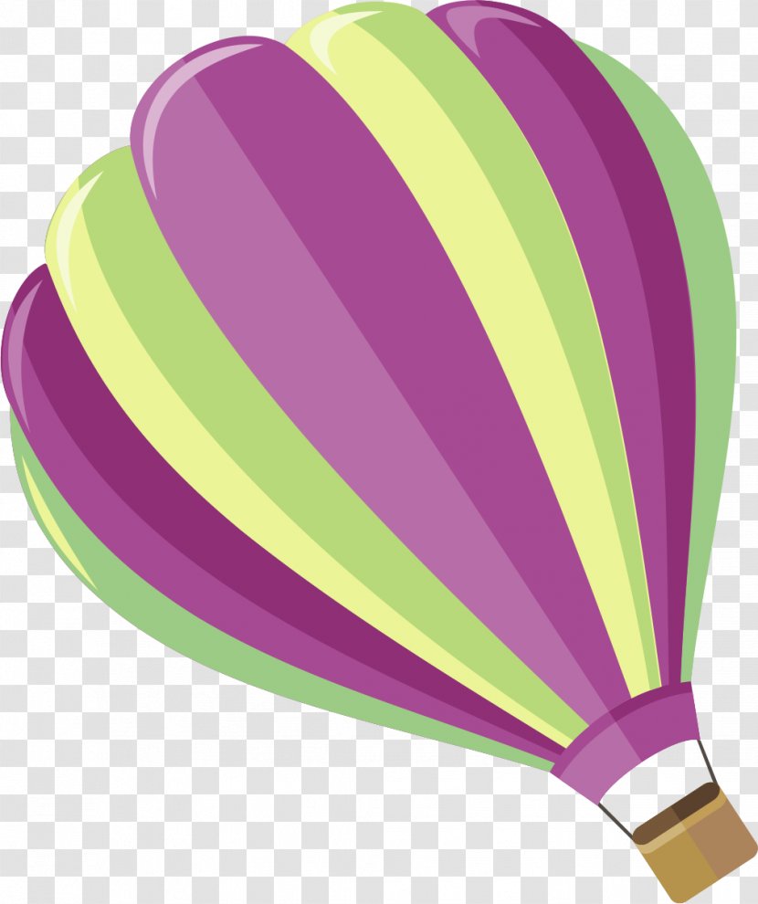 Hot Air Balloon Image Vector Graphics - Purple Transparent PNG