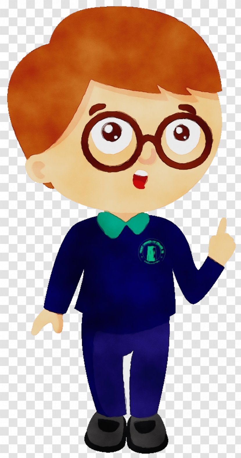 School Boy - Art - Glasses Transparent PNG