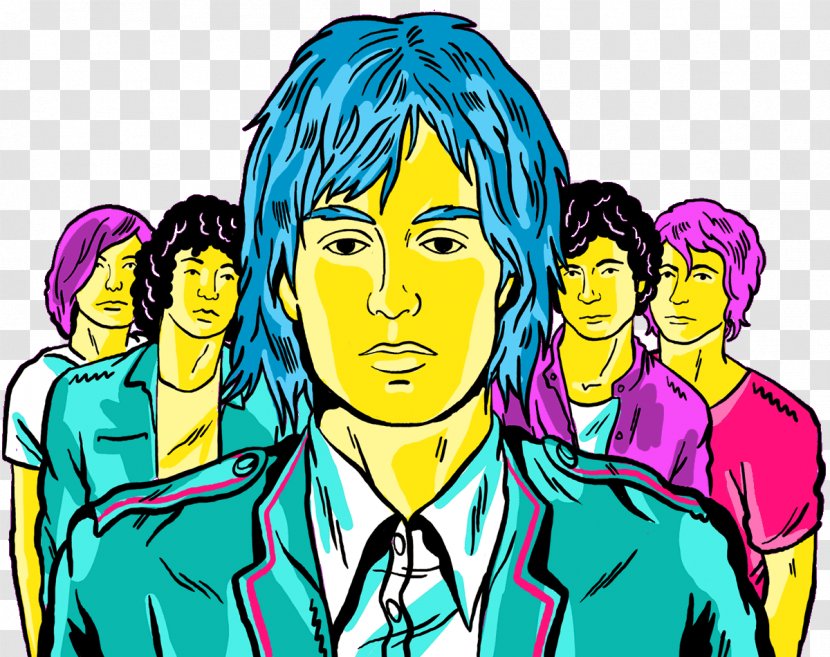 The Strokes Julian Casablancas And Voidz Is This It Art New York City - Cartoon - Watercolor Stroke Transparent PNG
