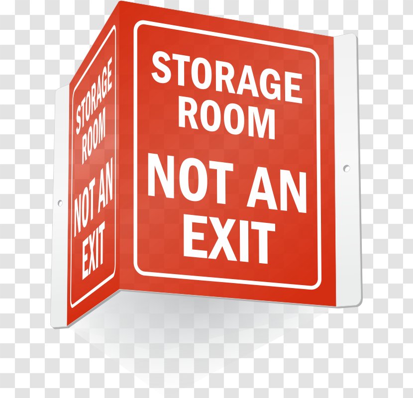 Fire Hose Emergency Exit Sign Evacuation - Signage - Storage Room Transparent PNG