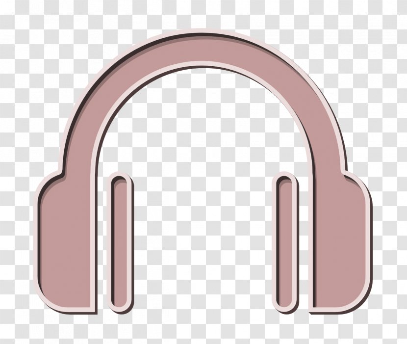 Music Icon Headphone Symbol - Material Property - Metal Transparent PNG