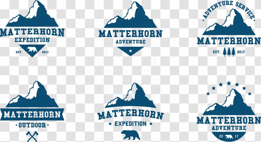 Matterhorn Icon - Scalable Vector Graphics - Blue Mountain Transparent PNG