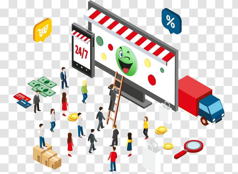 E-commerce Online Shopping Internet Trade Infographic - Area - Supermarket Promotional Duitou Transparent PNG