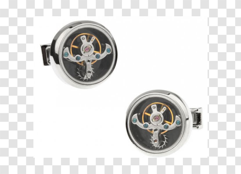 Cufflink Tourbillon Watch Jewellery Clock - Clothing Accessories Transparent PNG