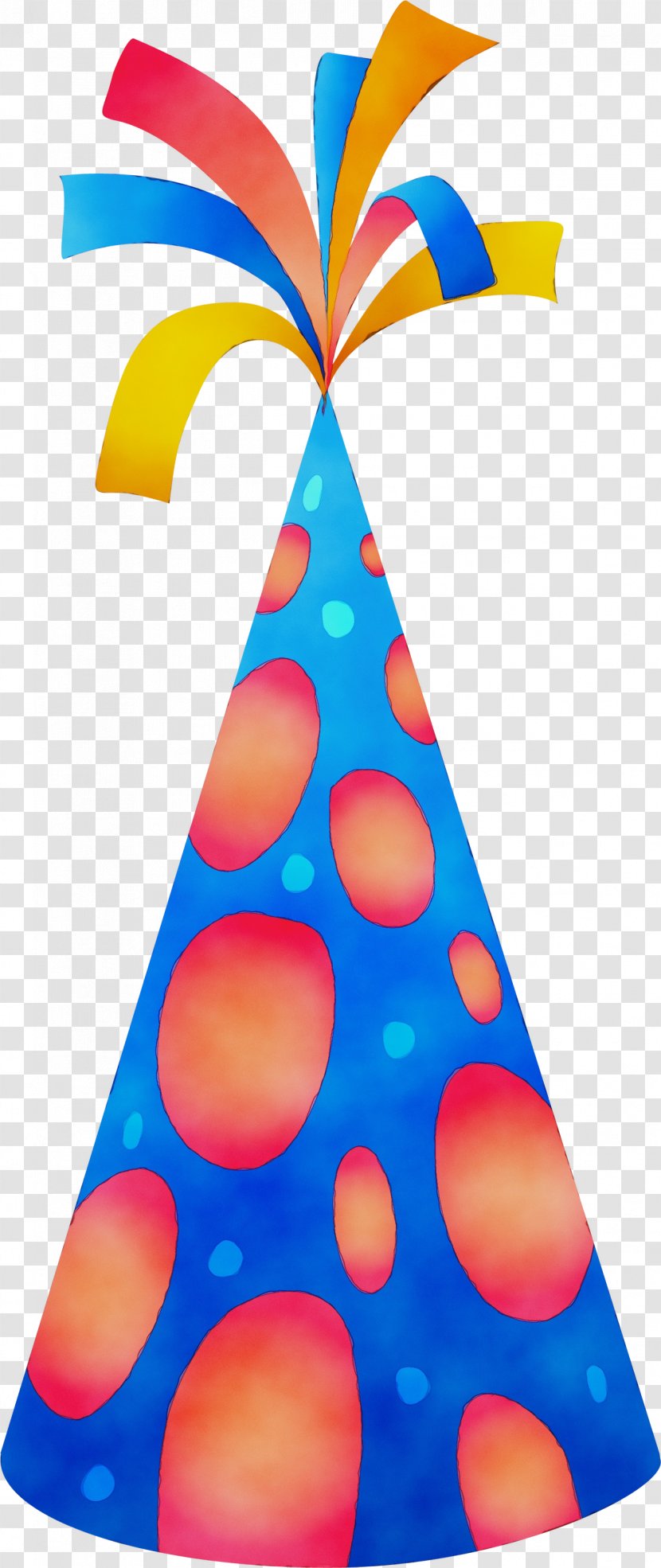 Party Hat - Wet Ink - Polka Dot Transparent PNG