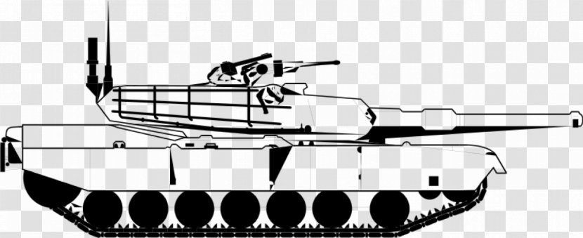 M1 Abrams Main Battle Tank Clip Art - Armour - Public Domain Vector Images Transparent PNG