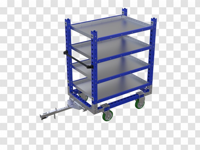 Shelf Steel Material Handling Cart - Plastic Containers Transparent PNG