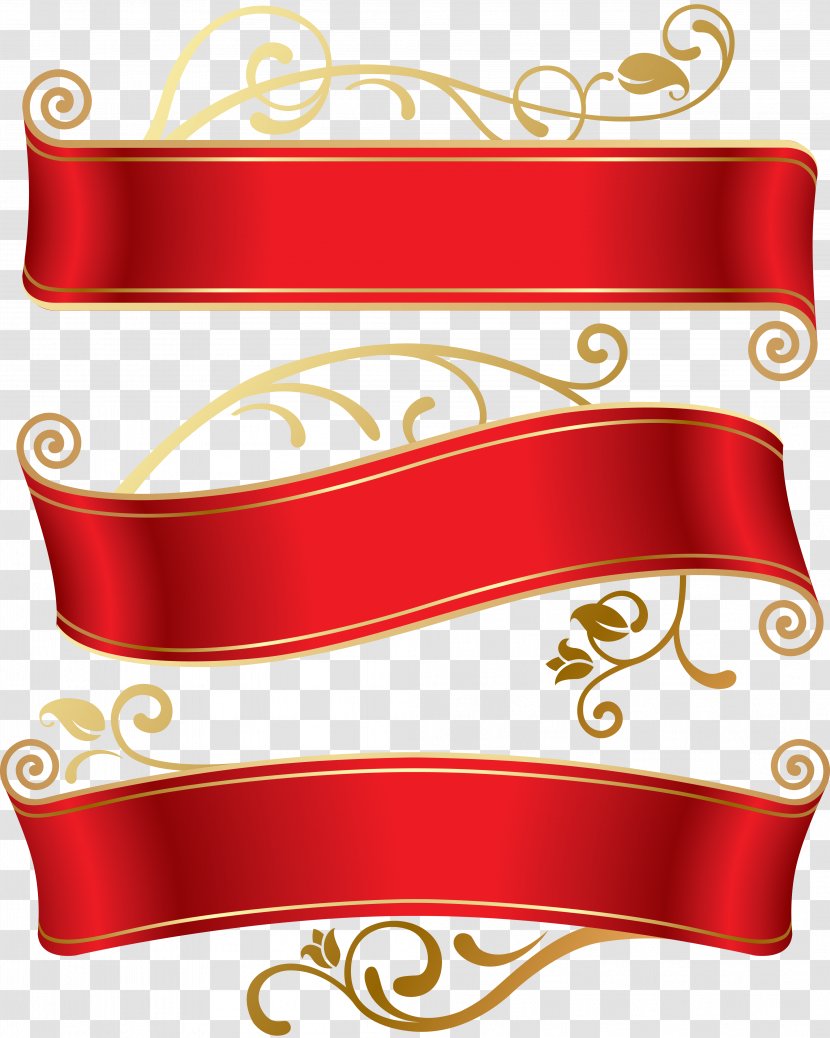 Ribbon Banner Art - Drawing Transparent PNG