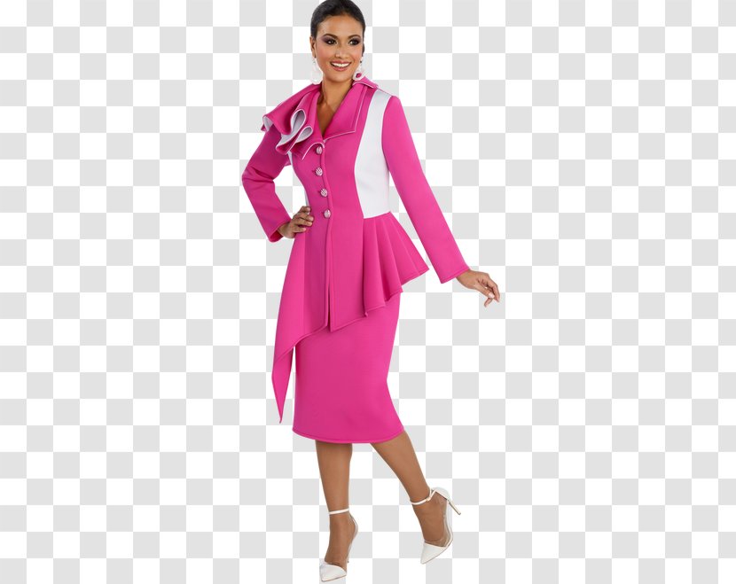 Fashion Sleeve Formal Wear Clothing Dress - Pink - Multi Style Uniforms Transparent PNG