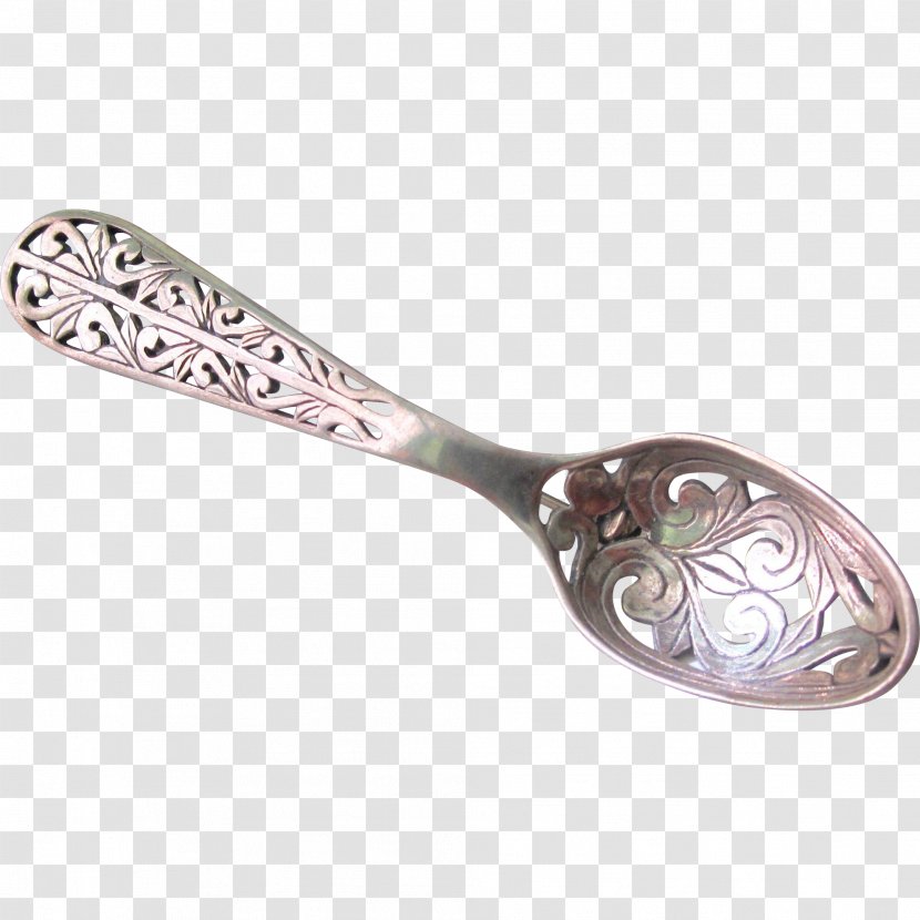Sterling Silver Brooch Jewellery Cutlery - Hardware - Spoon Transparent PNG