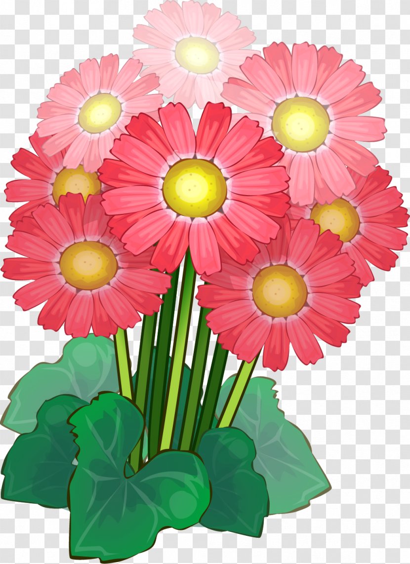 Cut Flowers Flower Bouquet Floral Design Clip Art - Daisy - Drawing Transparent PNG