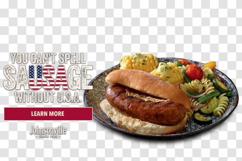 Bratwurst Breakfast Sandwich Hot Dog Thuringian Sausage United States - Fast Food Transparent PNG