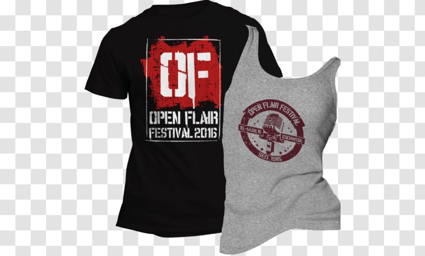 T-shirt Open Flair Festival Logo Sleeve Font - Jersey - Opening Shirt Transparent PNG