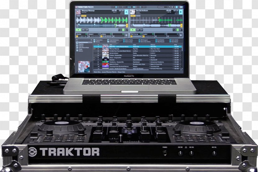 Native Traktor Kontrol S4 Instruments Disc Jockey MIDI Controllers - Silhouette - Musical Transparent PNG