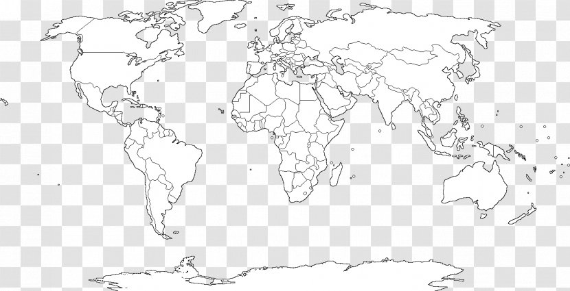 World Map Mapa Polityczna Blank - Geography Transparent PNG