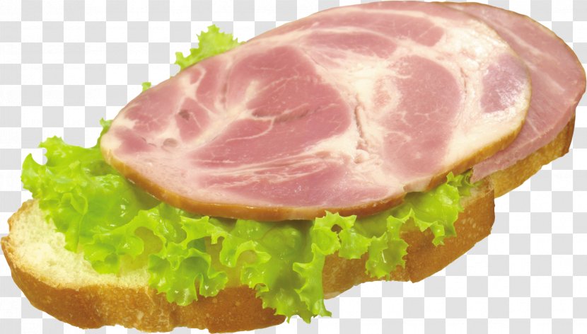 Sausage Hamburger Butterbrot Breakfast - Back Bacon - Ham Transparent PNG