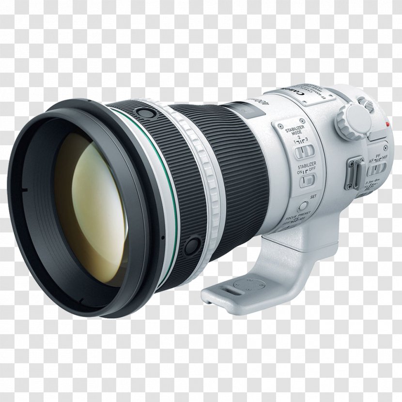 Canon EF Lens Mount 400mm Ultrasonic Motor Image Stabilization Telephoto - Camera Transparent PNG