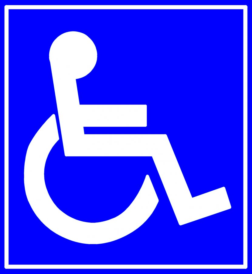 Disability Disabled Parking Permit Sign Car Park Clip Art - Area - Wheelchair Transparent PNG