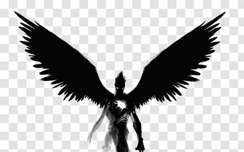 Angel Black And White Clip Art - Eagle - Devil Transparent PNG