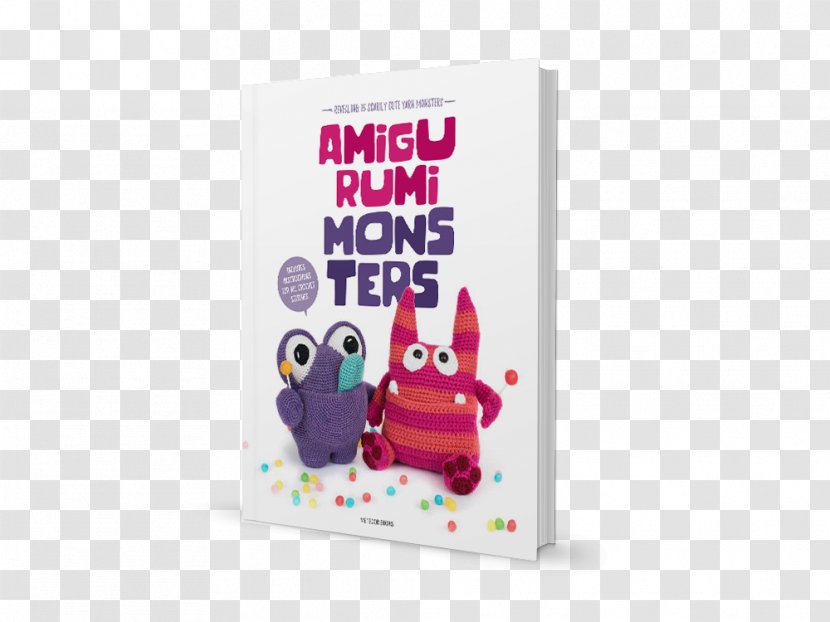 Amigurumi Monsters: Revealing 15 Scarily Cute Yarn Monsters Haak De Schattigste Crochet Zoomigurumi: Originele Patronen - Knitting - Book Mockup Transparent PNG