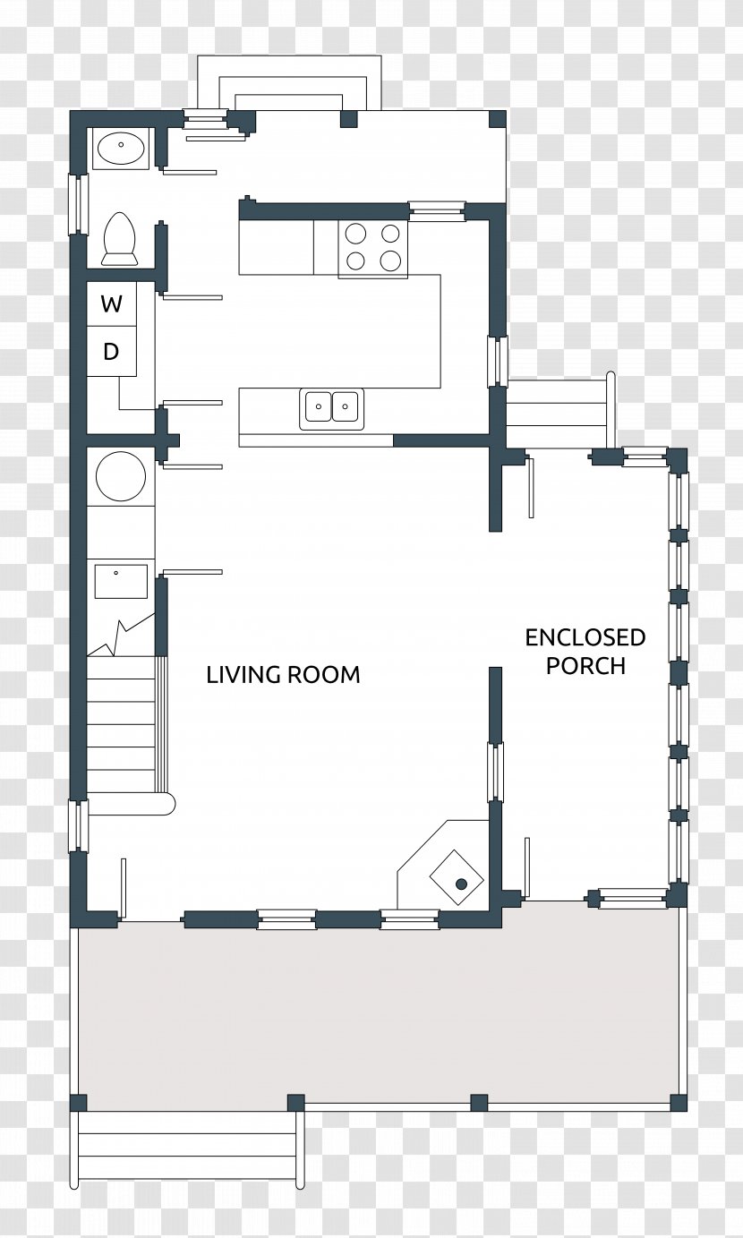 Floor Plan Line - Rectangle Transparent PNG