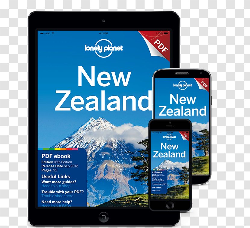 Backpacking Travel Lonely Planet New Zealand Smartphone Guidebook Transparent PNG