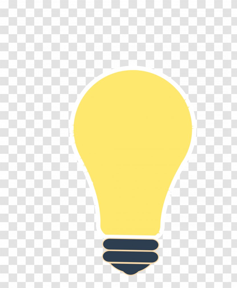 Incandescent Light Bulb Yellow - Vector Transparent PNG