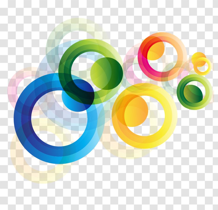 Circle Euclidean Vector Computer File - Geometric Shape - Colorful Round Transparent PNG