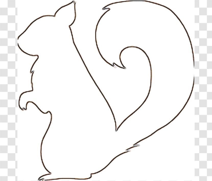 Squirrel Drawing Template Clip Art - Frame - Graduation Cap Drawings Transparent PNG