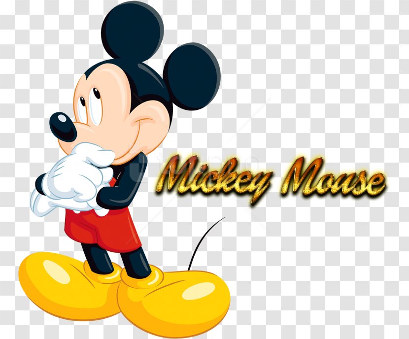 Clip Art Mickey Mouse Image Food - Animated Cartoon - Disney Text Transparent PNG