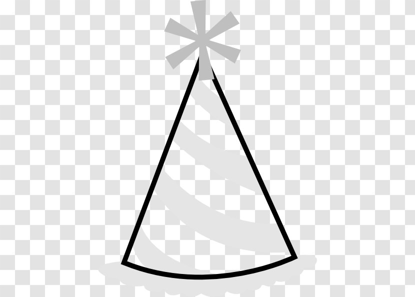 Party Hat Black And White Clip Art - Paper Transparent PNG