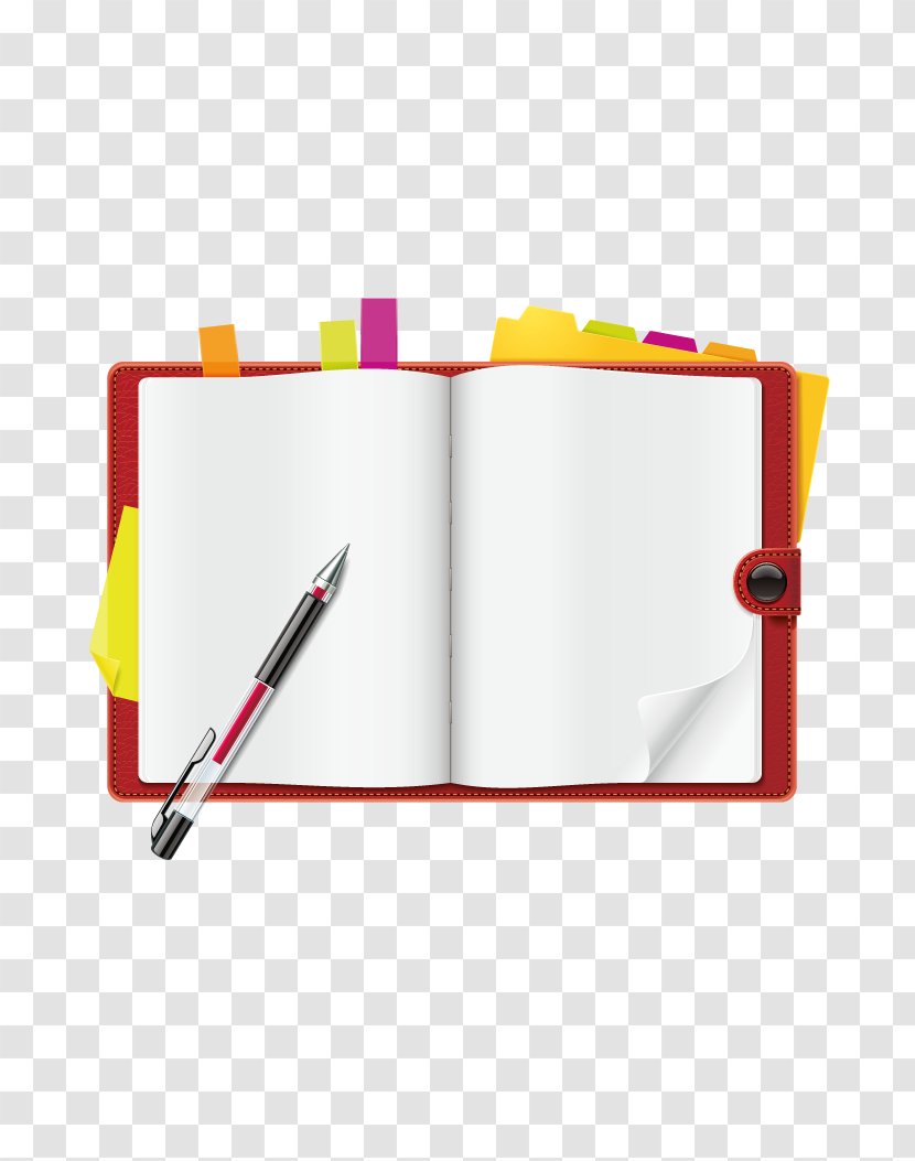 Paper Notebook Clip Art - Royaltyfree - In-page Open Vector Material Transparent PNG