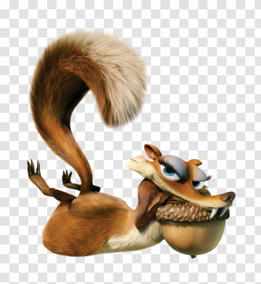 Scratte Ice Age Film Character - Squirrel Transparent PNG