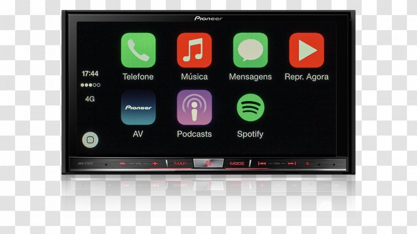 GPS Navigation Systems CarPlay Pioneer Corporation Vehicle Audio - Electronics Accessory - Car Transparent PNG