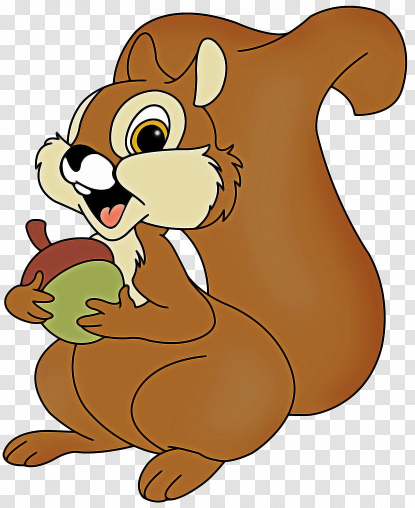 Squirrel Cartoon Beaver Animal Figure Tail Transparent PNG