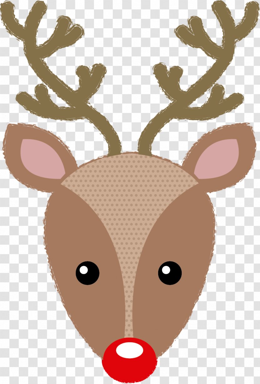 Santa Claus Rudolph Reindeer - Nose Transparent PNG