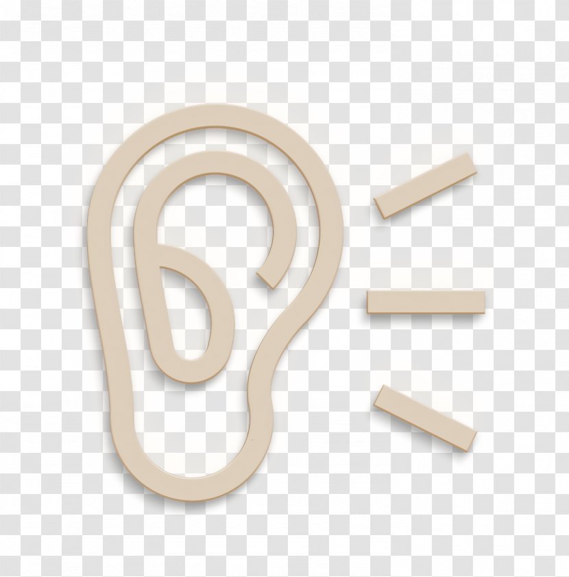 Friendship Icon Ear - Metal Symbol Transparent PNG