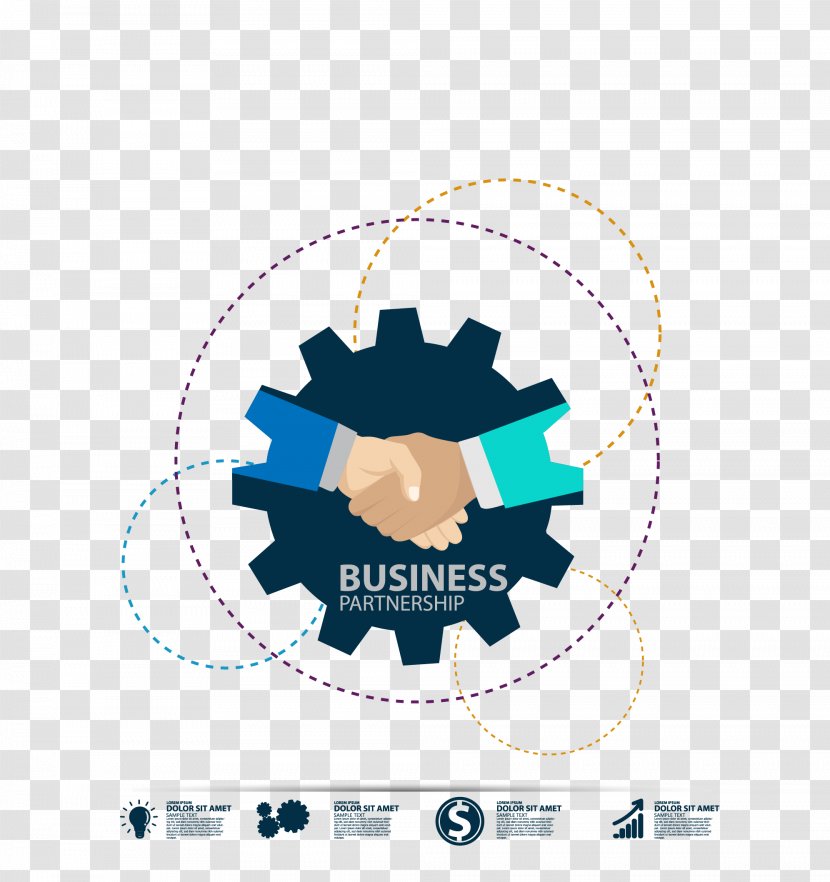 Icon - Text - Business Handshake Map Vector Material Transparent PNG