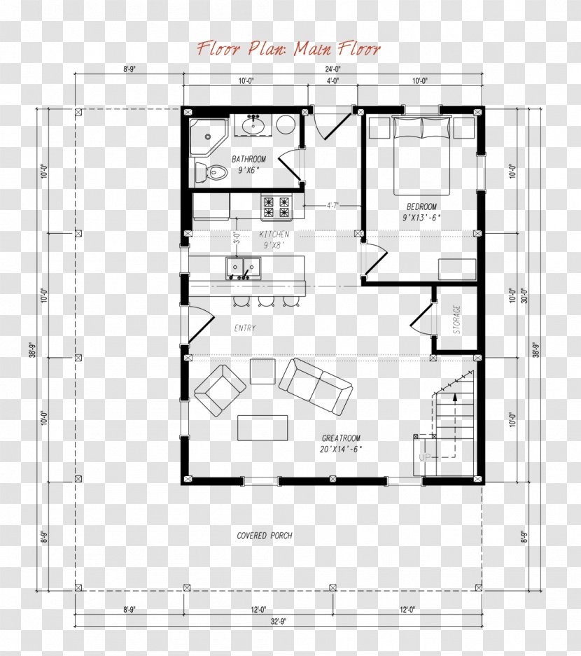 House Plan Floor Loft Open - Silhouette Transparent PNG