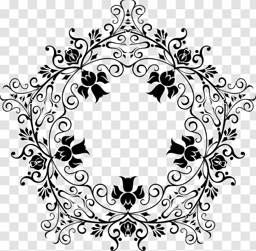 Clip Art - Inkscape - Floral Number Transparent PNG
